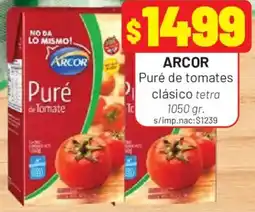 Almacor Arcor puré de tomates clásico tetra oferta