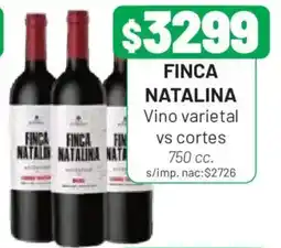 Almacor Finca natalina vino varietal vs cortes oferta