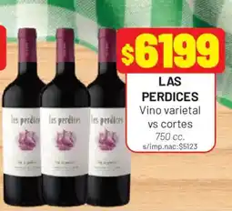 Almacor Las perdices vino varietal vs cortes oferta