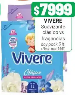 Almacor Vivere suavizante clásico vs fragancias oferta