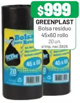 Almacor Greenplast bolsa residuo oferta