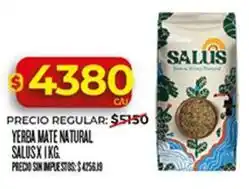 Supermercados DIA Salus yerba mate natural oferta