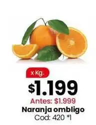 Coto Naranja ombligo cod: 420 *1 oferta