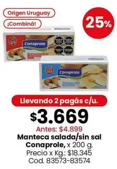 Coto Origen - manteca salada/sin sal oferta