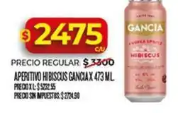 Supermercados DIA Gancia aperitivo hibiscus oferta