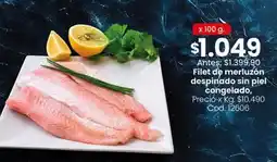 Coto Filet de merluzón despinado sin piel, congelado, cod. 12606 oferta