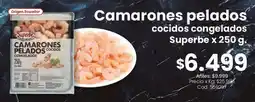 Coto Origen - camarones pelados cocidos congelados oferta