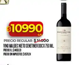 Supermercados DIA Nieto senetiner vino malbec oferta