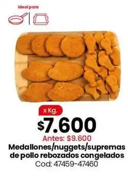 Coto Ideal - medallones/nuggets/supremas de pollo rebozados congelados cod: 47459-47460 oferta