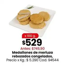 Coto Medallones de merluza rebozados congelados, cod. 94544 oferta