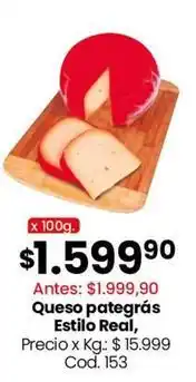 Coto Real - queso pategra s estilo , cod. 153 oferta