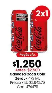 Coto Coca cola - gaseosa zero oferta