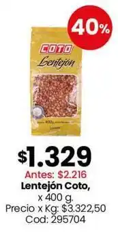 Coto Coto - lentejón oferta