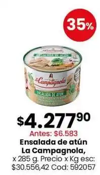Coto La campagnola - ensalada de atún oferta