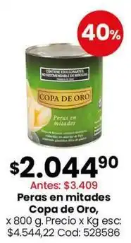 Coto Copa de oro - peras en mitades oferta