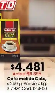 Coto Coto - café molido oferta