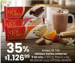 Coto 9 de oro oferta