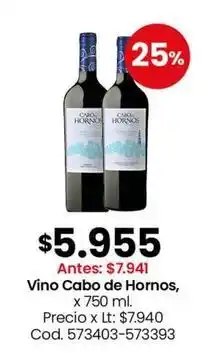 Coto Vino cabo de hornos oferta