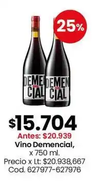 Coto Vino demencial, x 750 ml. cod. 627977-627976 oferta