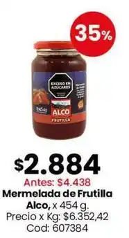 Coto Alco - mermelada de frutilla oferta