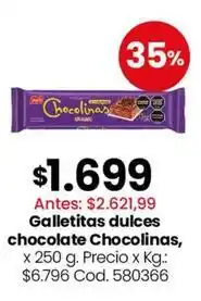Coto Chocolinas - galletitas dulces chocolate chocolinas oferta