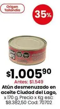 Coto Ciudad del lago - atún desmenuzado en aceite oferta