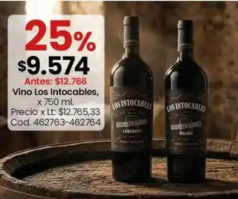Coto Los intocables - vino los intocables, x 750 ml. cod. 462763-462764 oferta