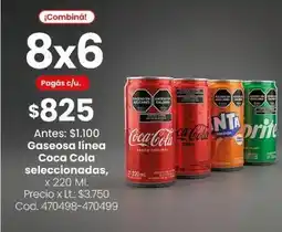 Coto Coca cola - gaseosa seleccionada 8x6 oferta