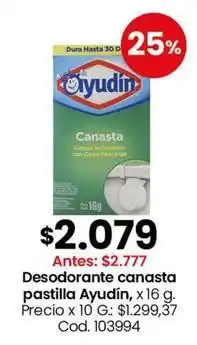 Coto Desodorante canasta pastilla oferta