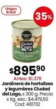 Coto Ciudad del lago - jardinera de hortalizas y legumbres oferta