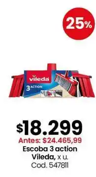 Coto Vileda - escoba 3 action, cod. 547811 oferta
