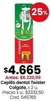 Coto Colgate - cepillo dental twister oferta