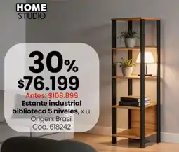 Coto Origen - estante industrial biblioteca 5 niveles, x.u. cod. 618242 oferta