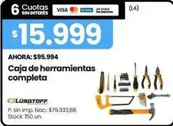 Changomas Lusqtoff - caja de herramientas completa oferta