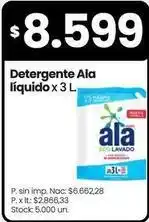 Changomas Ala - detergente líquido oferta