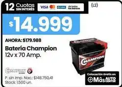 Changomas Champion - batería oferta