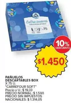 Carrefour Market Carrefour - pañuelos descartables box oferta