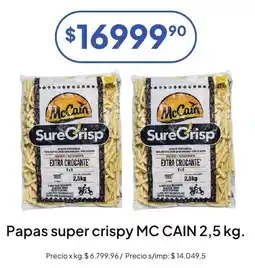 Hergo Mc Cain papas super crispy oferta