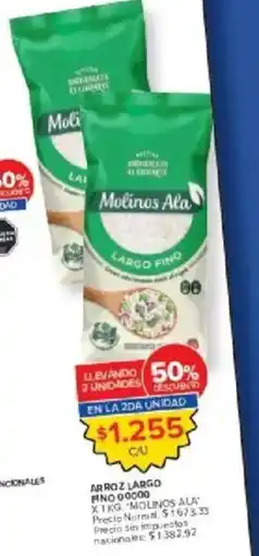 Carrefour Molinos ala arroz largo fino 00000 oferta