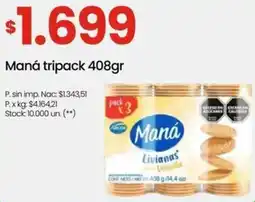 Punto Mayorista Maná tripack oferta