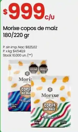 Punto Mayorista Morixe copos de maíz oferta