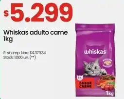 Punto Mayorista Whiskas adulto carne oferta