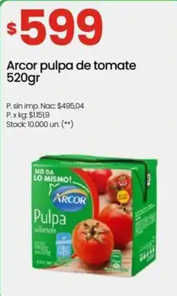 Punto Mayorista Arcor pulpa de tomate oferta