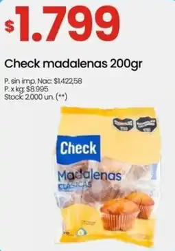Punto Mayorista Check madalenas oferta