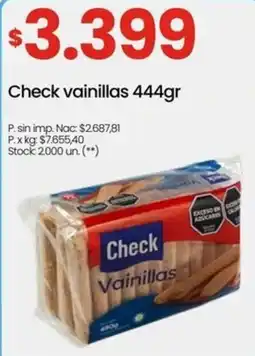 Punto Mayorista Check vainillas oferta