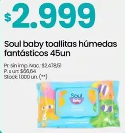 Punto Mayorista Soul baby toallitas húmedas fantásticos oferta
