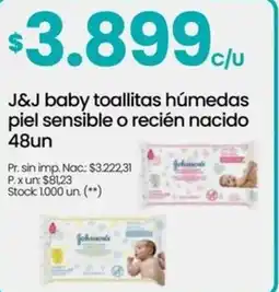 Punto Mayorista J&J baby toallitas húmedas oferta