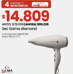 Punto Mayorista Gama sec gama diamond oferta