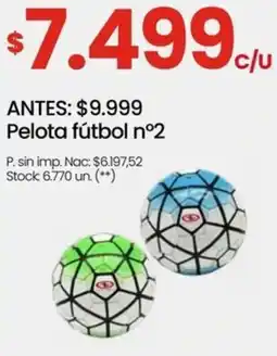 Punto Mayorista Pelota fútbol n°2 oferta