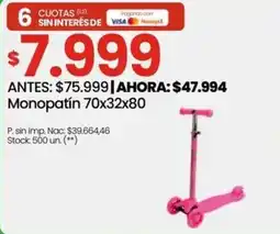Punto Mayorista Monopatín oferta